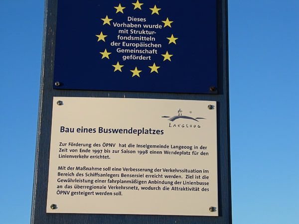 Nahaufnahme EU-Schild